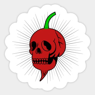 Spicy Skull Reaper Pepper Sticker